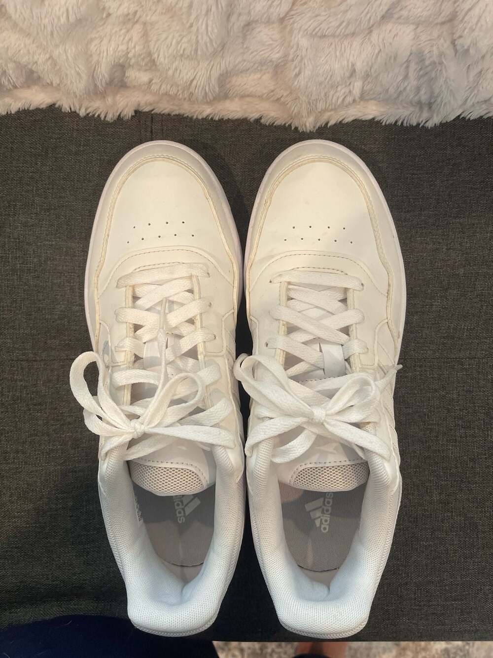 adidas Women's Hoops 3.0 Low Classic Sneakers Cloud White
